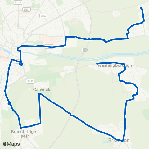 PC Coaches Witham View - The Priory Pembroke Academy map