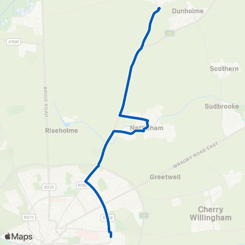 PC Coaches Crofton Rd - William Farr School Bus Pk map