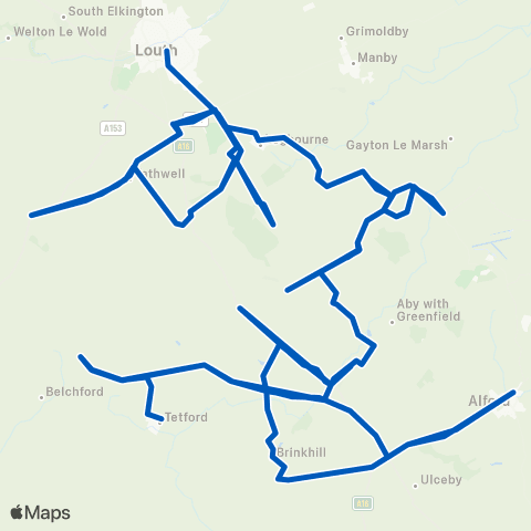 PC Coaches Bus Station - Demand Responsive Area map