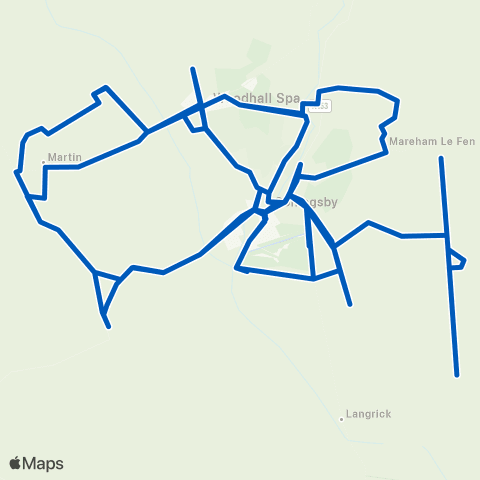 PC Coaches Interchange Shelter - Demand Responsive Area map