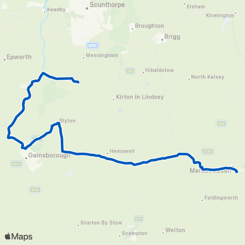 PC Coaches Methodist Church - De Aston Sch Bus Pk map