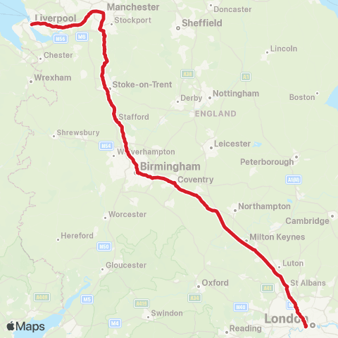 National Express Victoria Coach Sta - Manchester Central Coach Sta map