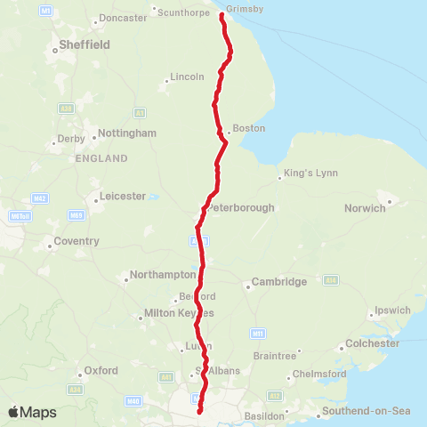 National Express Yarborough Hotel - Wembley Stadium Green Coach Parking First Way map
