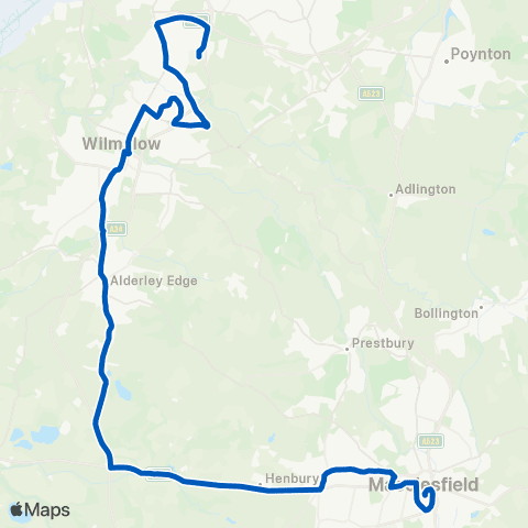 High Peak Shopping Centre - Bus Station map