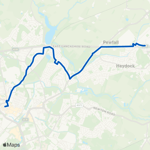 Hattons Travel Rigby Street South - Rigby Street South map
