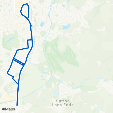 High Peak Bus Station - Bus Station map