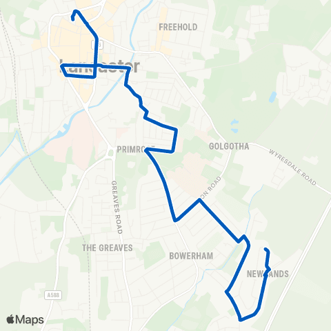 Kirkby Lonsdale Coaches Farmdale Road - Bus Station map