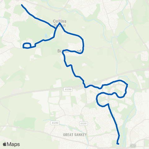 Link Network Anemone Way - St Gregory's High School map