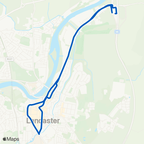 Kirkby Lonsdale Coaches Park and Ride - Park and Ride map