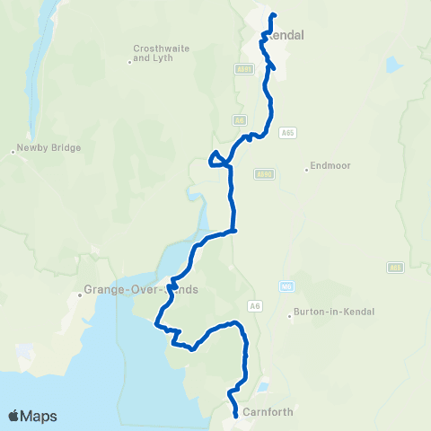 Kirkby Lonsdale Coaches Railway Station - Morrisons map