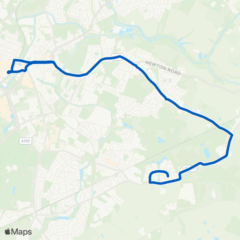Link Network Anemone Way - Moorfoot Road map