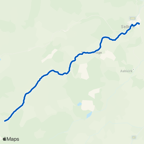 Hunter Cabs & Mini Buses Selkirk High School - Kilsyke map