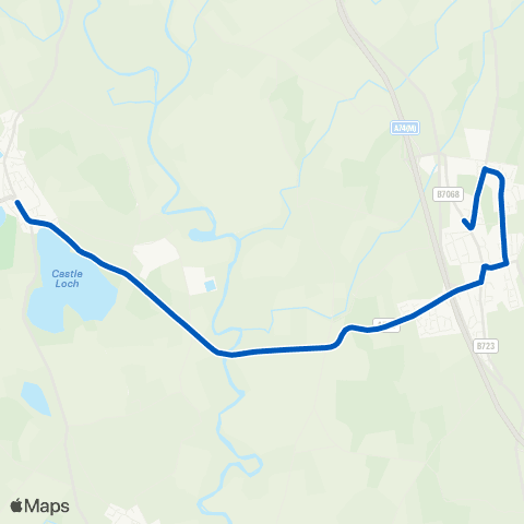 Houston's Minicoaches High Street - Bowling Club map