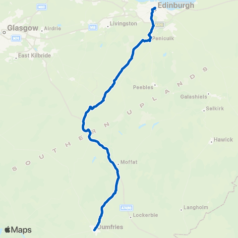 Houston's Minicoaches Whitesands - Bus Station map