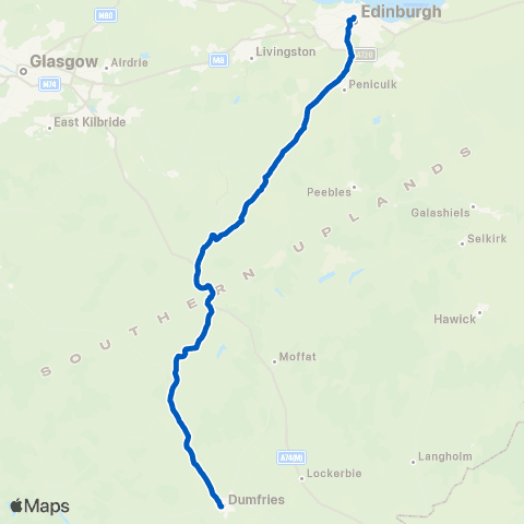 Houston's Minicoaches Bus Station - Whitesands map