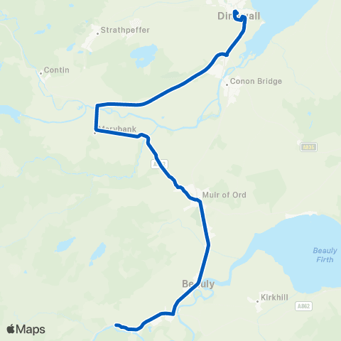 Highland Council Post Office - Tesco map