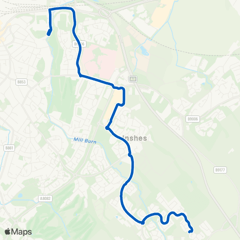 Highland Council Millburn Academy - Pinewood Court map
