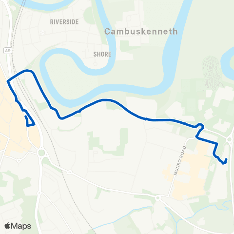 Hunters Executive Coaches Springkerse Park and Ride - Bus Station map