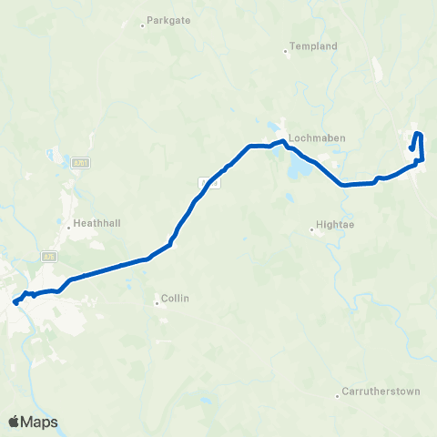 Houston's Minicoaches Whitesands - Hill Court map
