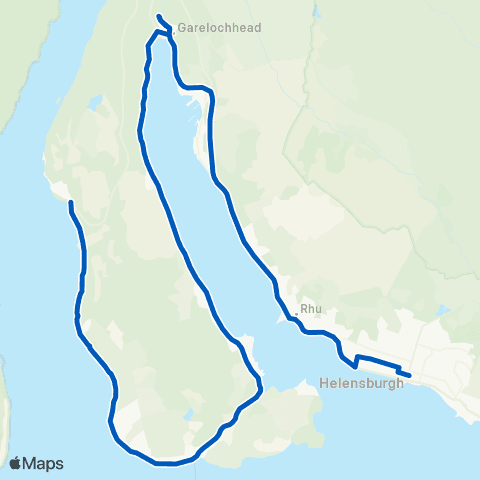 Garelochhead Minibuses & Coaches Helensburgh Railway Station - Naval Base map