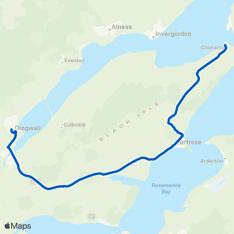 Highland Council Victoria Hall - Tesco map