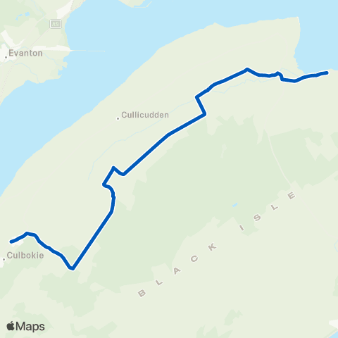 Highland Council Post Office - School Croft Road End map