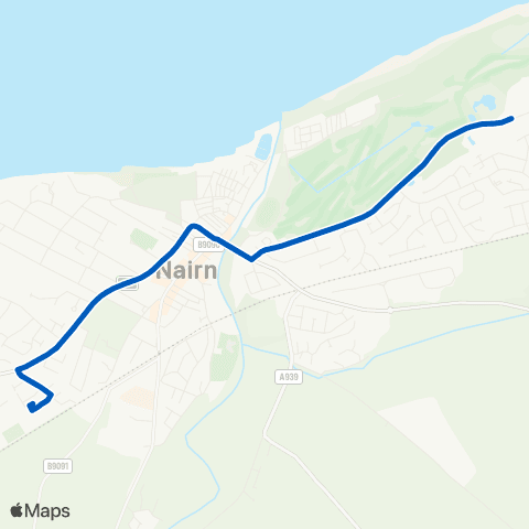 Highland Council Nairn Academy - Kingsteps House map