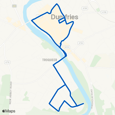 Houston's Minicoaches Great King St - Great King St map