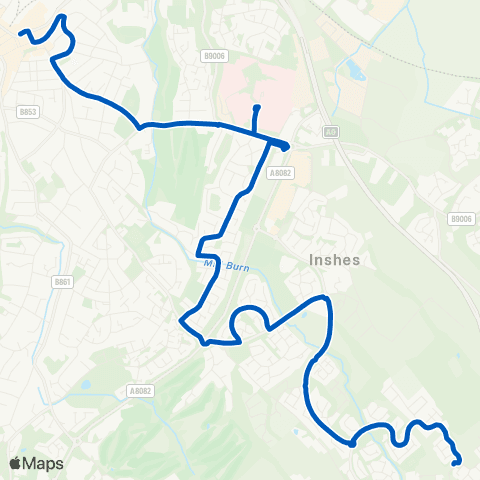 Highland Council Falcon Sq - Pinewood Court map
