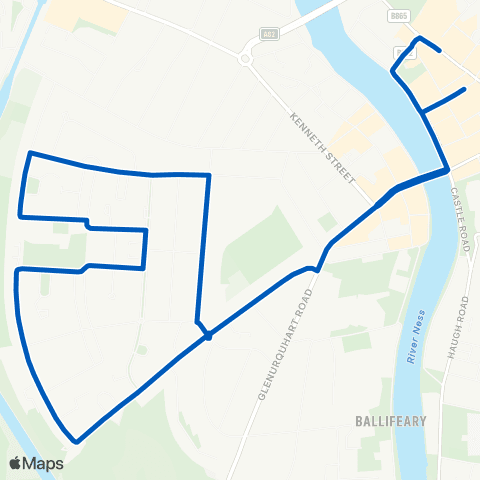 Highland Council Academy Street - Queensgate map