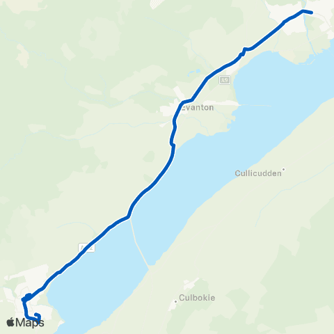 Highland Council Hill Street - Royal Bank of Scotland map