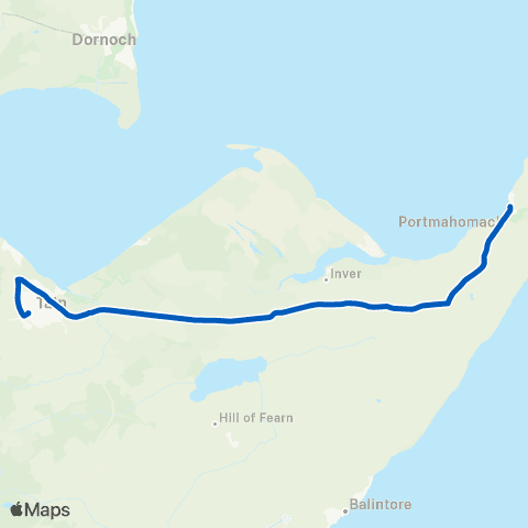 Highland Council Post Office - Medical Centre map