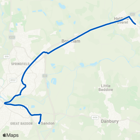 Fourways Coaches Church Road - School map