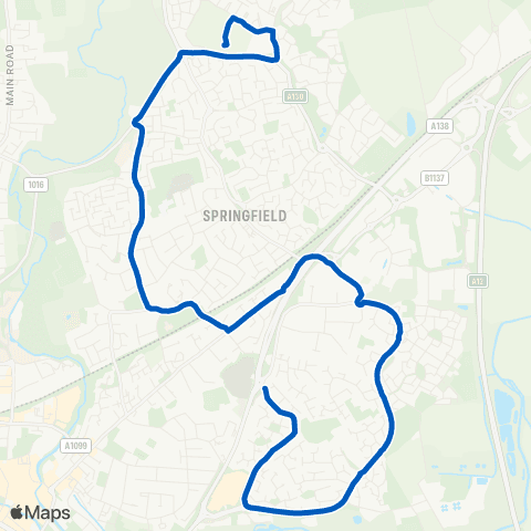 Fourways Coaches The Beaulieu Park School - Brook End Rd map