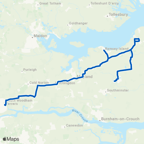 Fords Coaches School - Brook Lane map