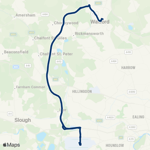 First Berkshire & The Thames Valley Watford Jct Railway Sta - Watford Jct Railway Sta map