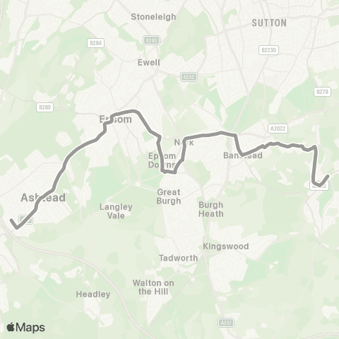 Falcon Buses St. Andrew's School - Rectory Lane map