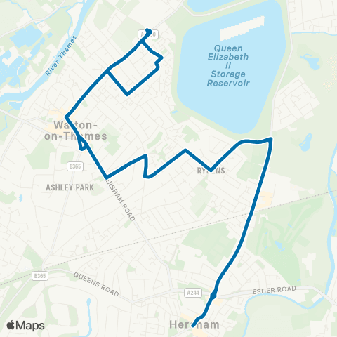 Falcon Buses The Green - The Green map