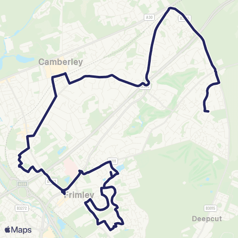 Falcon Buses The Wheatsheaf - Purley Way map