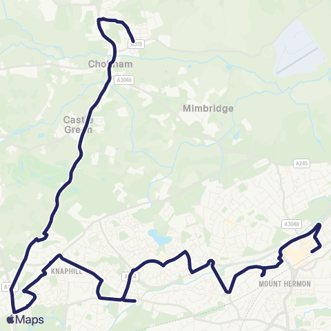 Falcon Buses Woking Railway Station - Bingham Drive map