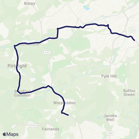 Falcon Buses The Old School House - Kingfield Green map