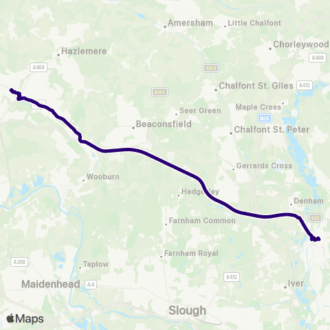 First Berkshire & The Thames Valley High Wycombe Busstn - York Road (Ub8) map