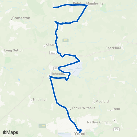 Mendip Community Transport Lower Farm - The Borough map