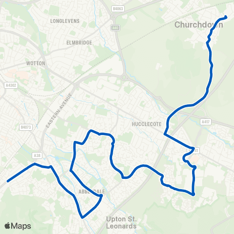 John Dix Travel Shops - Chosen Hill School Grounds map