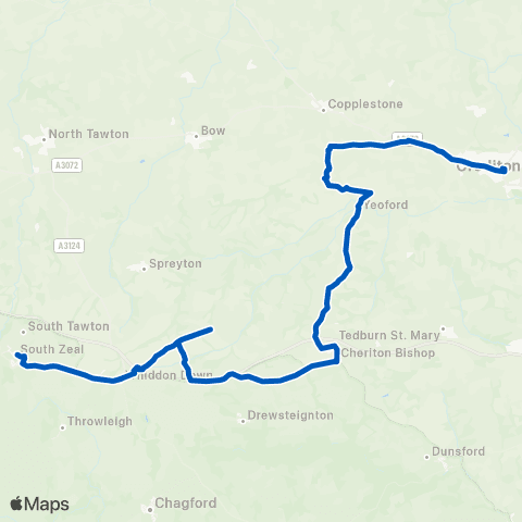 MD Coaches St Saviour's Way - Oxenham Arms map