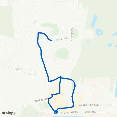 Hatch Green Coaches Sea Front - Sea Front map