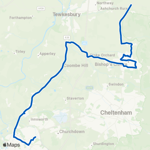 Marchants Coaches Sir Thomas Rich's Sch - Teddington Hands Garage map