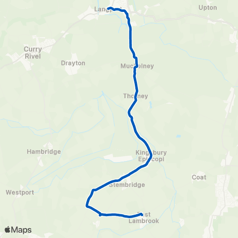 Isle Valley Transport Bow Street - Rose and Crown map