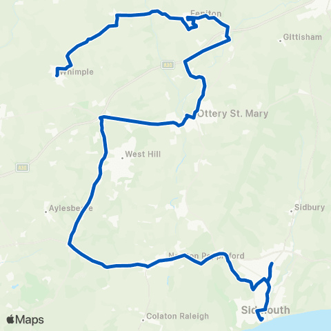 Hatch Green Coaches Triangle - The Square map