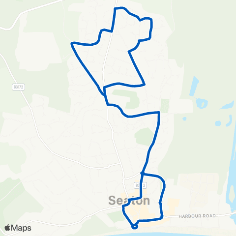 Hatch Green Coaches Sea Front - Sea Front map
